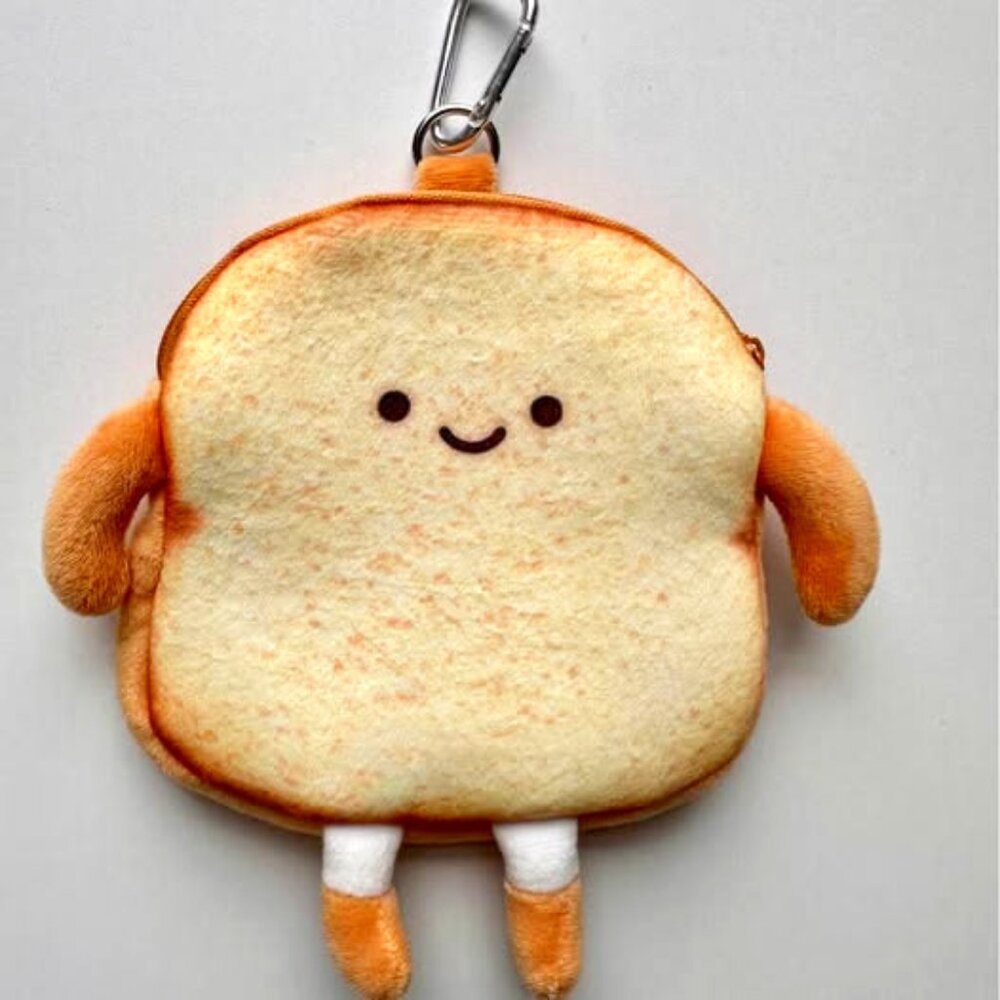 NEW Adorable Bread Keychain Pouch